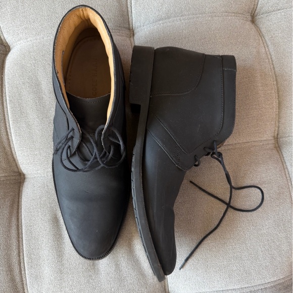 Cole Haan Stanton Chukka Boots Shoes Mens 10 Black Waterproof Leather lace-up